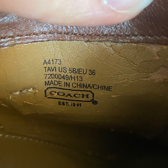 Coach Brown Leather Ankle Booties - Picture 6 of 8